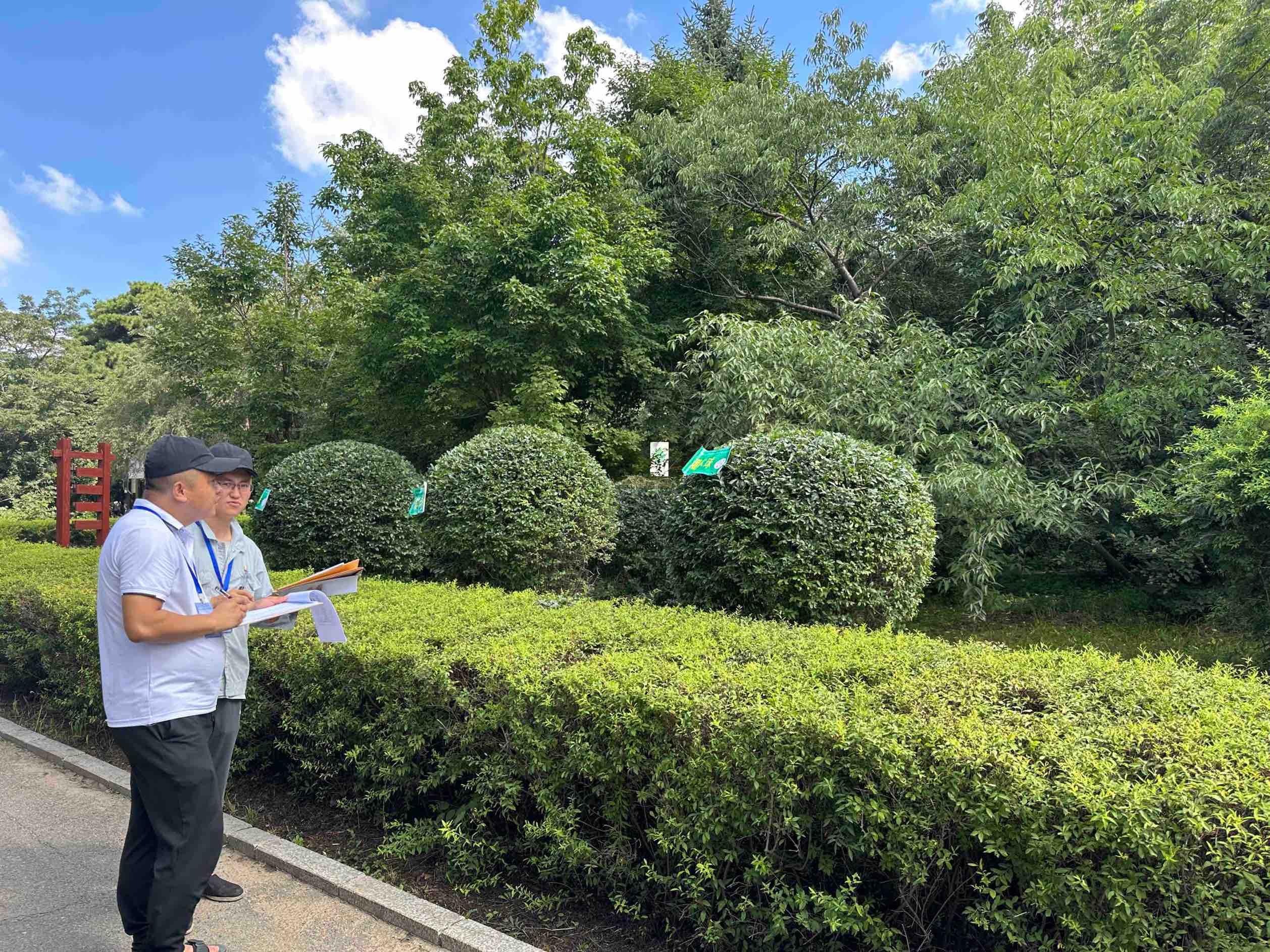 校領(lǐng)導(dǎo)親臨省技能大賽園林景觀設(shè)計與施工賽項場地檢查工作紀實